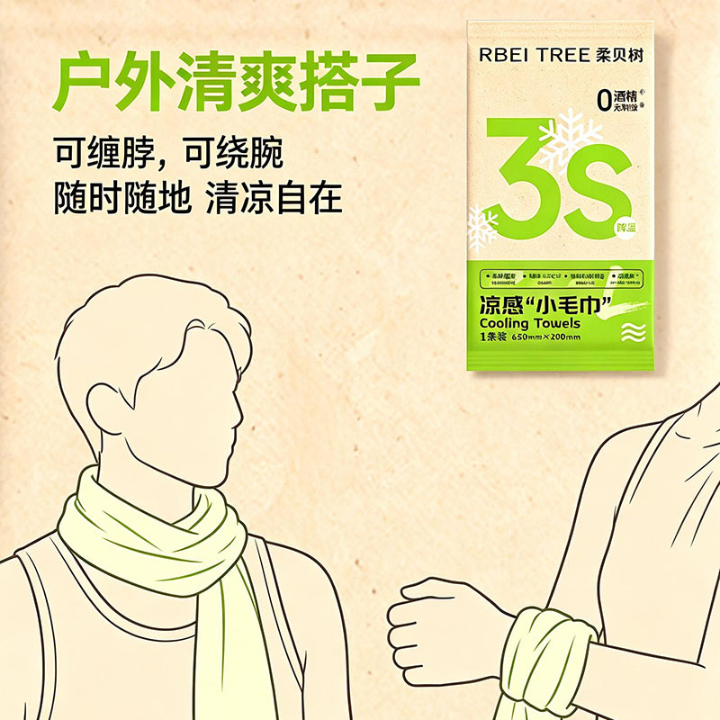 清凉湿巾
