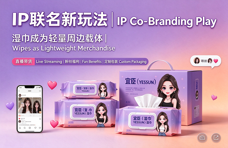 IP 联名湿巾，打通网红个人 IP 商业化新路径