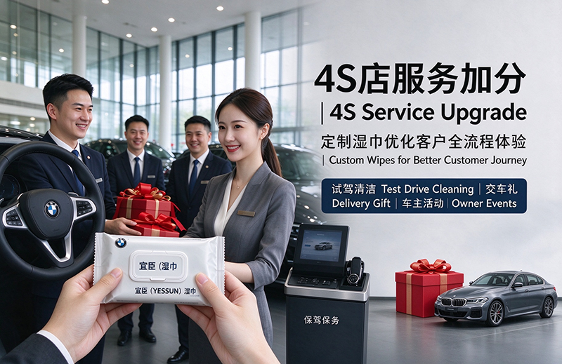 服务制胜｜汽车 4S 店如何用定制湿巾优化客户全流程体验