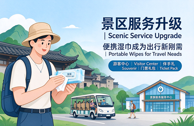 景区服务升级，便携湿巾成为文旅出行新刚需